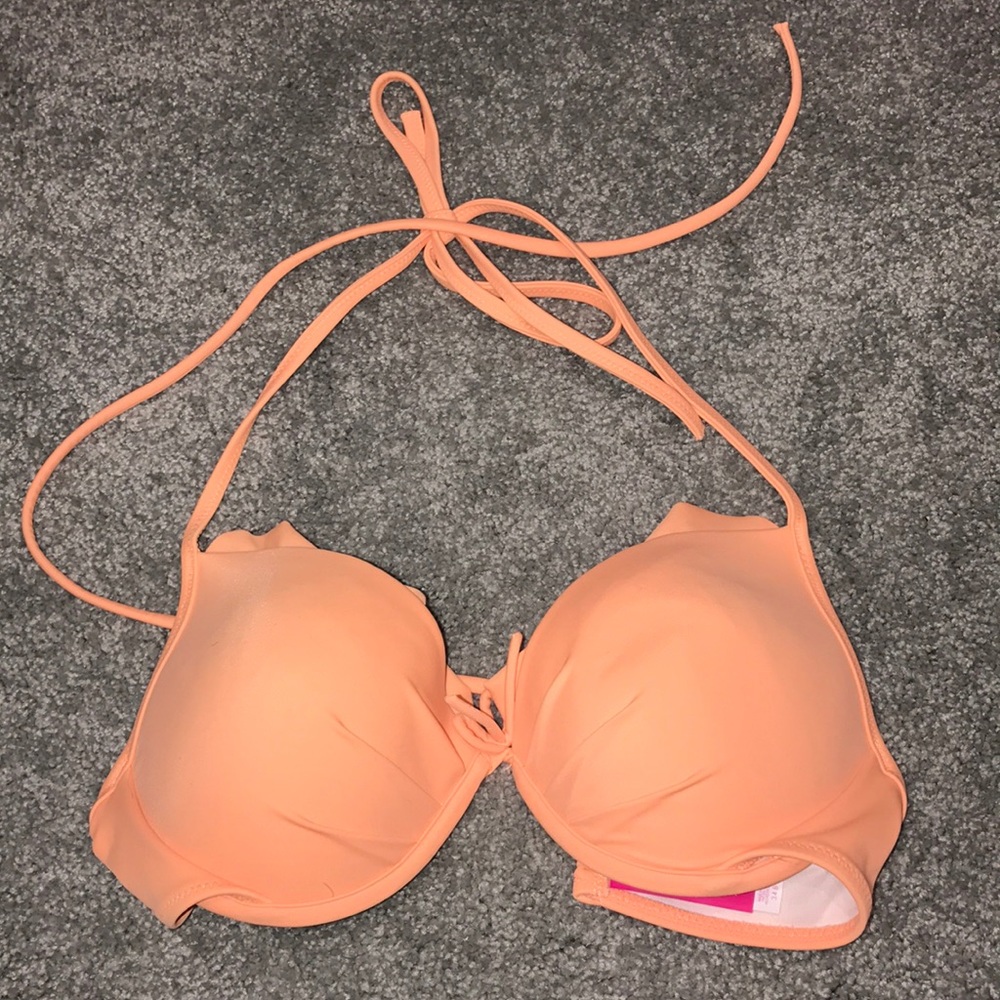 orange bathing suit top Victoria secret